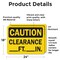 Signmission Clearance _Ft._In., 24 in W x Rectangle, Vinyl Decal OS-2PACK-CS-D-1824-L-19126 - alternate 4